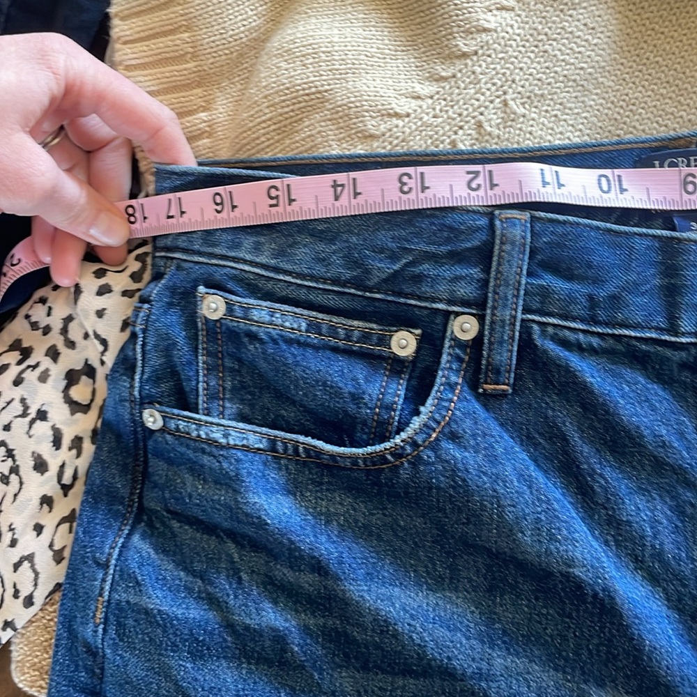 J. Crew Medium Blue Wide-Leg Jeans - Picture 8 of 10